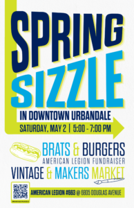 Spring Sizzle May 2nd Event American Legion Post 663